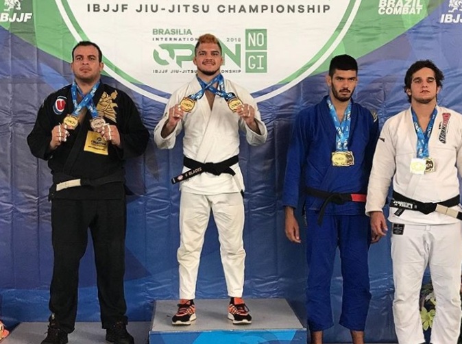 Yan Pica-Pau fatura peso e absoluto no Brasilia Open de Jiu-Jitsu