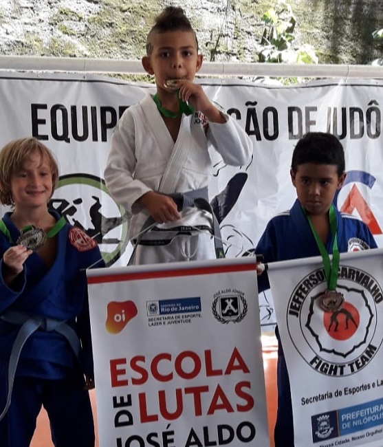 Atletas da Escola de Lutas José Aldo brilham em competição de Judô no Rio de Janeiro